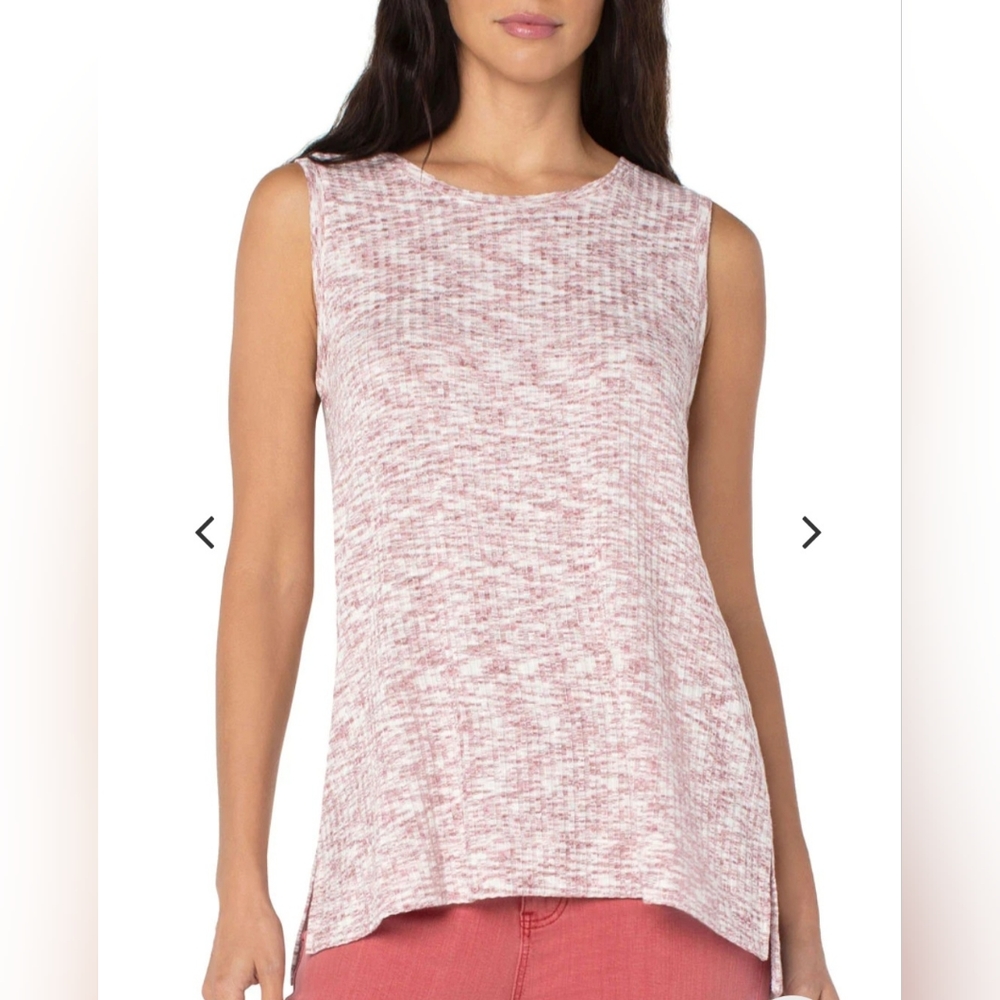 Liverpool Sleeveless Scoop Neck Knit Top